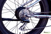 Achterwiel en derailleur